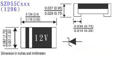 Chip Zener Diode - 1206